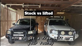 FREE LIFTHow to adjust your TORSION BARS Winding up torsion bars on Ford Ranger PJPKBT50 [upl. by Witha]