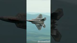 F22 Raptor Low Level aviation airshow fighterjet [upl. by Nnaed770]