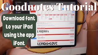 How to Download Font onto Your iPad [upl. by Anamuj]