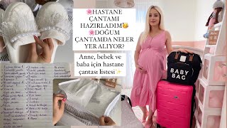 HASTANE ÇANTAMI HAZIRLADIM  DOĞUM ÇANTAMDA NELER VAR  HASTANE ÇANTASI LİSTESİ  BEBEĞİMİN ODASI [upl. by Ika]