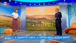 Il tempo di Greta il meteo degli eventi estivi  Estate in diretta 13072021 [upl. by Desimone436]