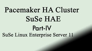 Suse linux HAE clustering part4indroduce to Hawk and pacemaker GUI tool [upl. by Zeugirdor]