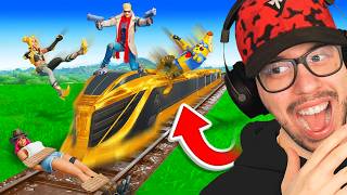 The MYTHIC TRAIN Challenge in Fortnite [upl. by Haianeb]