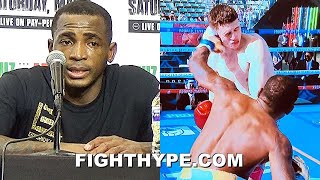 ERISLANDY LARA IMMEDIATE REACTION TO BRUTAL ONEPUNCH KNOCKOUT OF THOMAS LAMANNA [upl. by Onurb819]