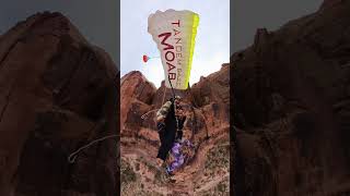 Tandem BASE Moab to Rope Swing Moab in the same morning [upl. by Elboa]