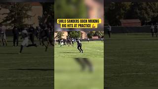 Shilo Sanders Back Making BIG HITS at Practice 💪🏾 coloradobuffaloes welloffmedia cubuffs [upl. by Machutte]