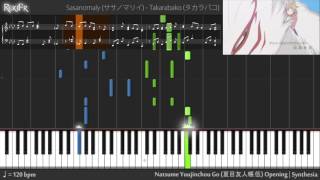 【TV】Natsume Yuujinchou Go Opening  Takarabako Piano [upl. by Aicatsana]