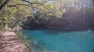 Walking through Maramec Spring Park  Missouri  Nature Sound [upl. by Kopaz]