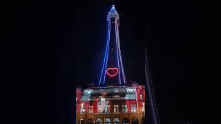 The Blackpool Tower At Night [upl. by Katonah]