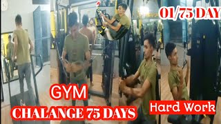 First Day at Gym  Workout for Beginners  challange 02 75 DAYS 🎯 [upl. by Iretak]