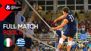 LIVE  Italy vs Greece  CEV U20 Volleyball European Championship 2024  Men [upl. by Seabrooke]