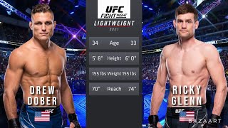 DREW DOBER VS RICKY GLENN FULL FIGHT UFC FIGHT NIGHT 229 [upl. by Zilada]