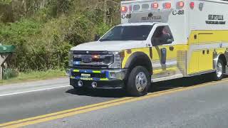 Brand New Selbyville Fire Company  Ambulance C88 Responding to AFA [upl. by Cal]