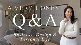 Q amp A  ANSWERING YOUR QUESTIONS ON DESIGN BUSINESS AND MY PERSONAL LIFE HONEST amp VULNERABLE [upl. by Cataldo]