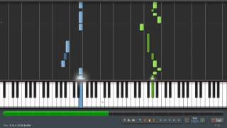 Vivaldi Spring  Easy Piano Tutorial Synthesia  Sheet Music amp MIDI [upl. by Ttemme]