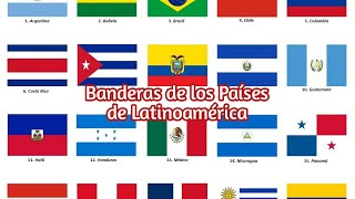 Banderas de los Países de Latinoamérica [upl. by Stacy]