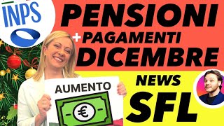 Novità INPS🔴PENSIONI🎄PAGAMENTIAUMENTI✅DATE DICEMBRE⚡️RdC SFL 350€AUU [upl. by Hollander]