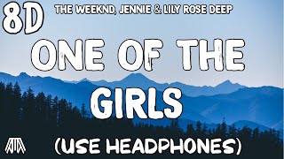 The Weeknd JENNIE amp Lily Rose Deep  One Of The Girls  8D Audio   Use Headphones 🎧 [upl. by Hilary]