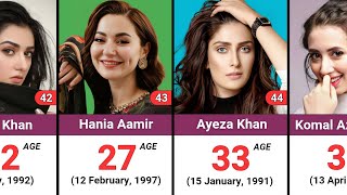 The Real Age of Top Beautiful Pakistani Actresses in 2024  Age Comparison [upl. by Nohshan213]