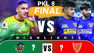 Pro Kabaddi League 8 Highlights Final  Dabang Delhi Vs Patna Pirates [upl. by Esilana]