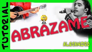 ABRAZAME guitarra tutorial como tocar [upl. by Oinotnanauj638]