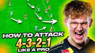 HOW TO ATTACK LIKE A PRO IN THE 4321 FORMATION 🔥🔥 [upl. by Sumaes]