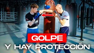 TÉCNICA DE BOXEO Golpe y hay protección [upl. by Qahsi]