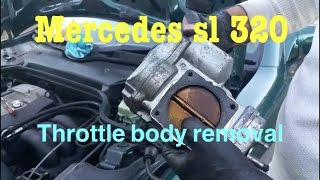 How to Remove a Mercedes SL320 R129 Throttle Body [upl. by Birgit]