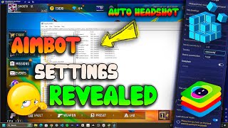 Aimbot Settings Revealed 100 Auto headshot Bluestacks 5 4K  freefire bluestacks [upl. by Bowden]