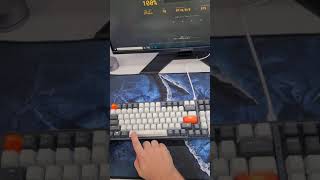 Machenike k600 Blue switches  Typing test shorts [upl. by Haduj408]