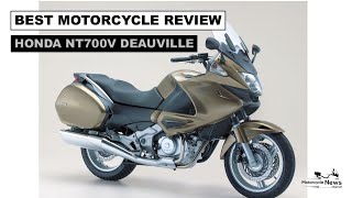 HONDA NT700V DEAUVILLE BEST MOTORCYCLE REVIEW 8v V twin 5 gears [upl. by Kceb]