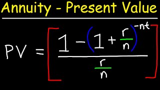 How To Calculate The Present Value of an Annuity [upl. by Yltsew]