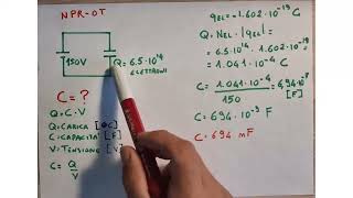 Esercizio Determinare Capacita Condensatore [upl. by Aikemat]