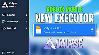 Roblox NEW Mobile Executor Valyse  DOWNLOAD DIRECT LINK  Envixity Scripts [upl. by Hnilym562]