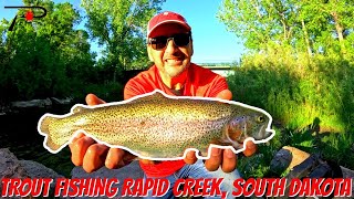 Trout Fishing Rapid Creek South Dakota [upl. by Aloysia]