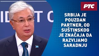 Obraćanje predsednika Aleksandra Vučića i Kasima Žomarta Tokajeva [upl. by Megdal]