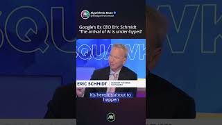 Former Google CEO Eric Schmidt says AI is underhyped not overhyped ericschmidt openai google [upl. by Prue373]