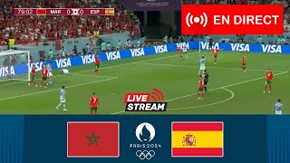 🔴EN DIRECT Maroc U23 vs Espagne U23  Demifinale  Jeux Olympiques 2024 Paris  Match complet [upl. by Ynabe]