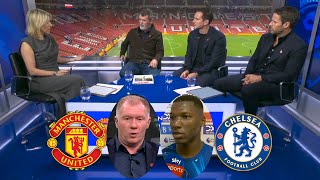 Manchester United vs Chelsea 11 Roy Keane And Paul Scholes Reacts To The Draw🗣️ Caicedo Interview [upl. by Humfrey]