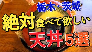 凄まじい天丼【栃木・茨城編】自分が食べて美味しくてインパクトがあった｢天丼｣５選をお送りします ※動画の始めのテロップが各県2店舗となっているのは誤りです。 [upl. by Thgirw16]