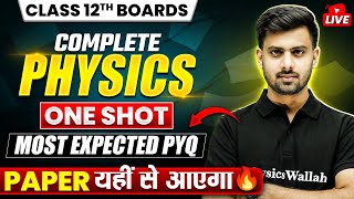 Class 12th PHYSICS Most Important PYQs 2024  CBSE Board  Paper यही से आएगा  🔥 [upl. by Atirec909]