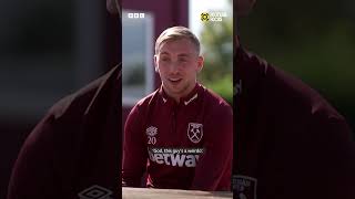 Jarrod Bowen on meeting Danny Dyer ⚒️😅  shorts westham premierleague [upl. by Yzzo]