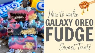 How to make Galaxy Oreo Fudge Recipe Shorts [upl. by Jennee274]