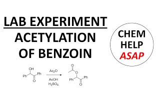 acetylation of benzoin  laboratory experiment [upl. by Cathi]