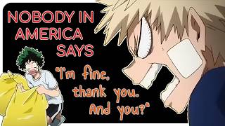 My Hero Academia JP Voice Actors Speak English  Deku and Bakugo Visit America  EN Fansub [upl. by Dorehs]