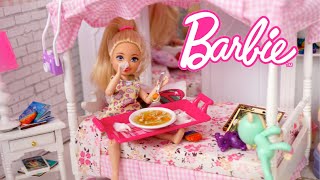 Barbie Doll Chelsea Sick Day Story  Dreamhouse Adventures [upl. by Stutzman]