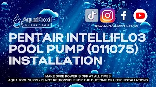 Pro Tips For A Seamless Pentair Intelliflo3 011075 Pump Installation [upl. by Nauwtna]