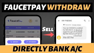 Faucetpay withdrawal bank account 2023  How to withdraw money from faucetpay  Sell crypto [upl. by Rim]