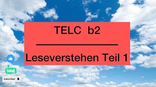 leseverstehen b2 Teil 15 [upl. by Dole]