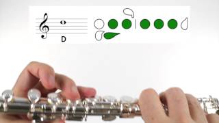 Beginner Flute Lesson 5  First Note D [upl. by Ij]